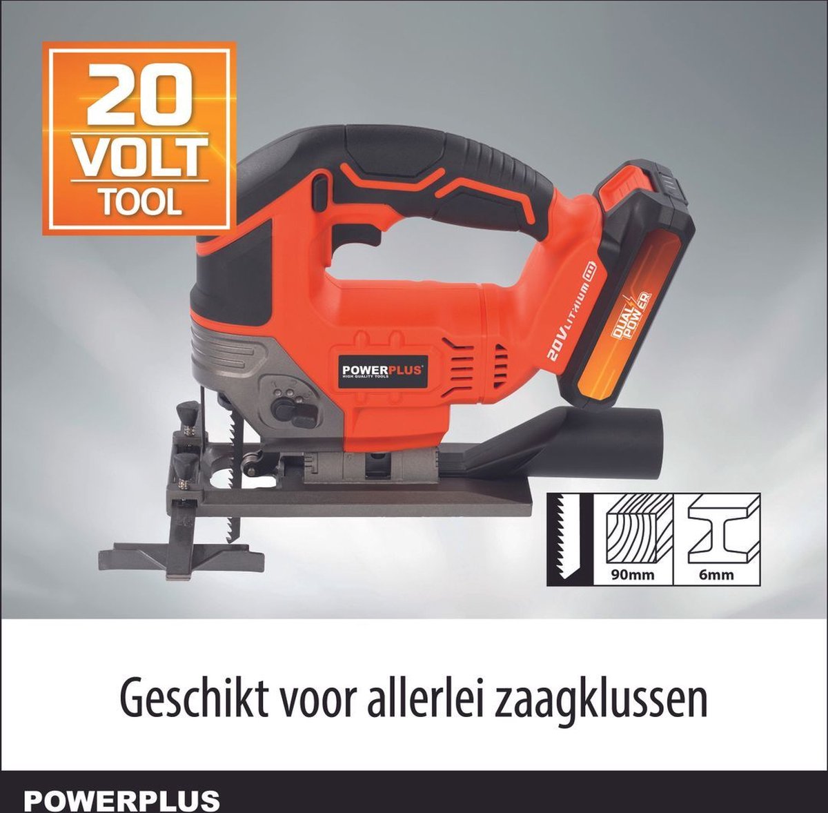 Powerplus Dual Power POWDP25310 Decoupeerzaag 20V