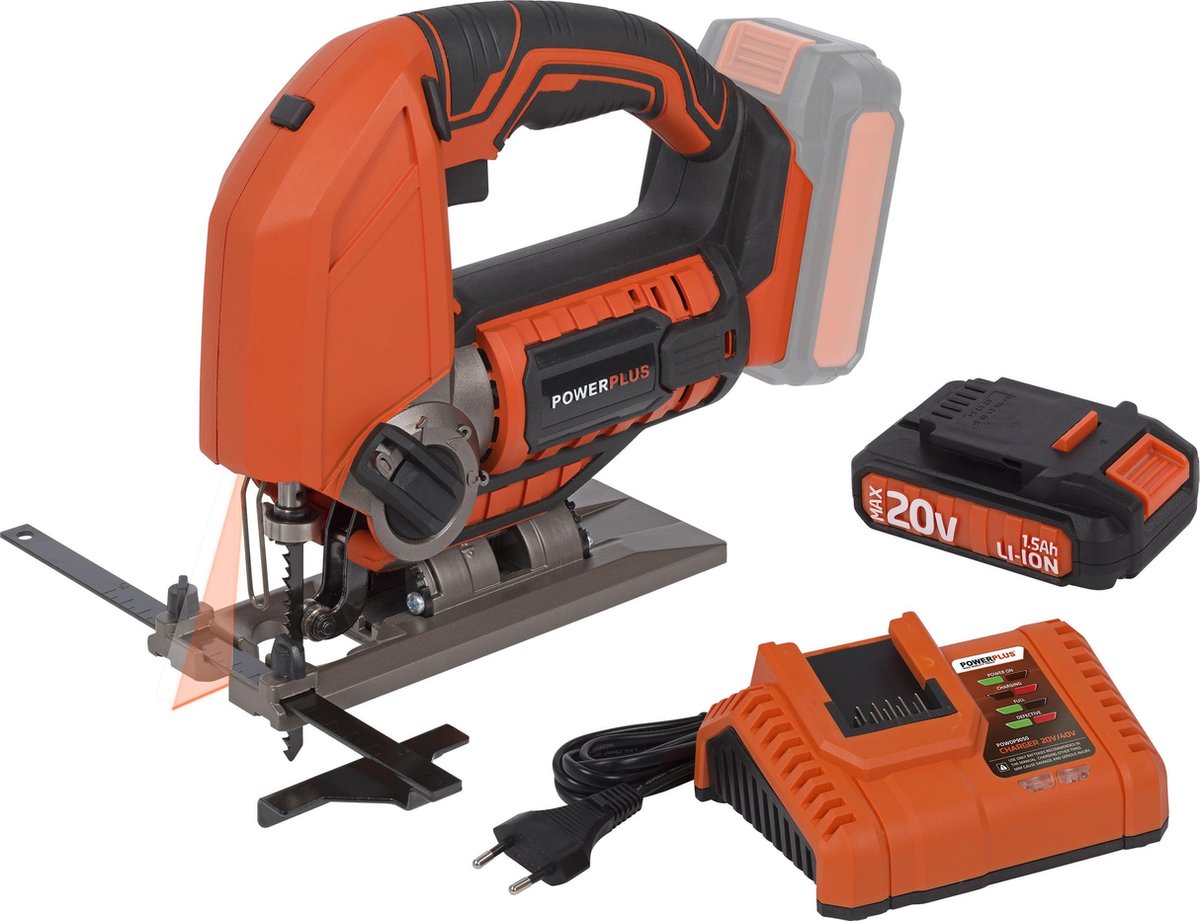 De Powerplus Dual Power POWDPSET14 Decoupeerzaag Starterspakket in één oogopslag