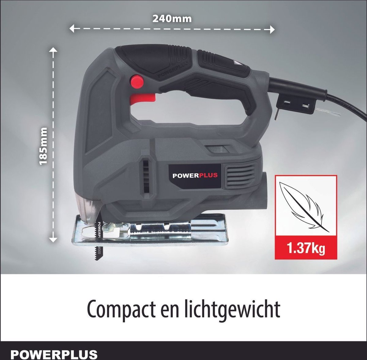 Powerplus POWE30010 elektrische decoupeerzaag 450W