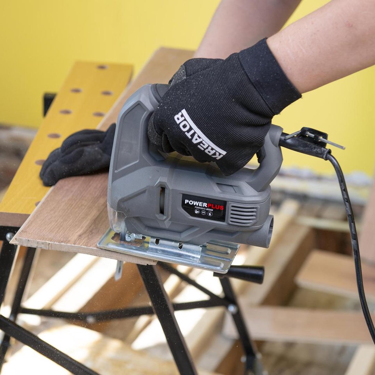 Powerplus POWE30010 elektrische decoupeerzaag 450W