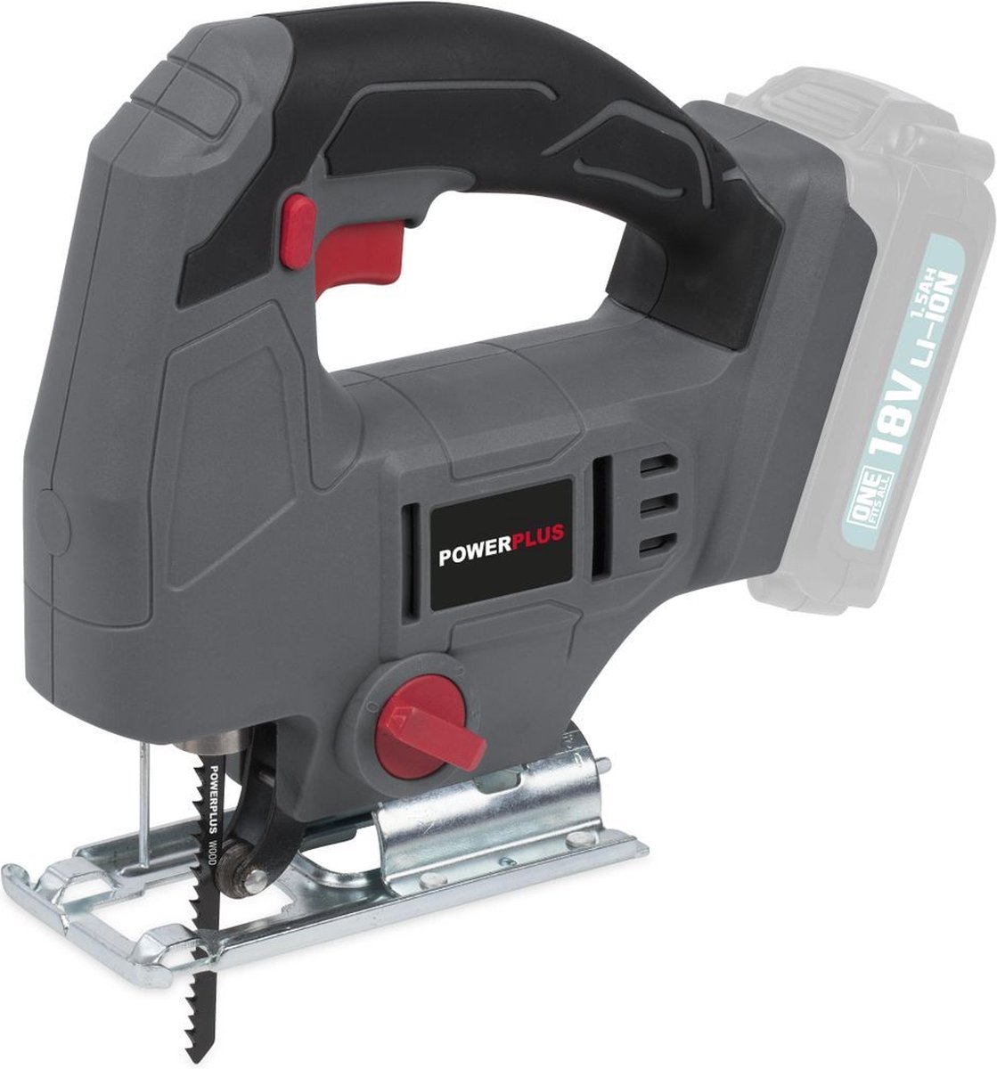 Powerplus POWEBJSS1 18V Decoupeerzaag inclusief accu en lader