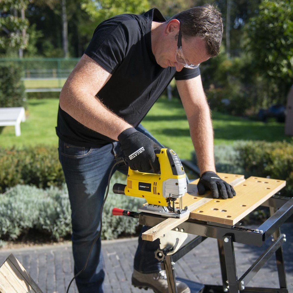 Powerplus POWX0361 elektrische decoupeerzaag 810W
