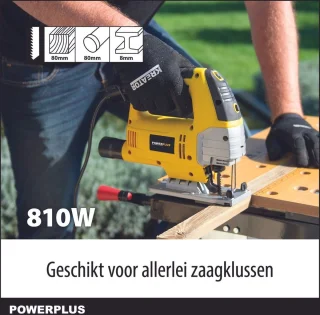 Powerplus POWX0361 elektrische decoupeerzaag 810W