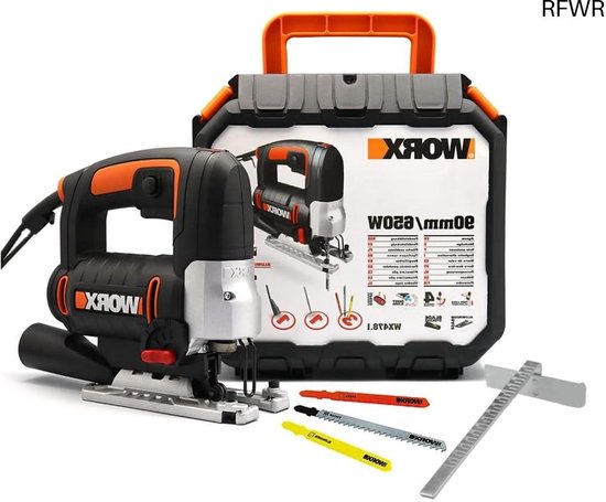 RFWR Decoupeerzaag 650W met Gereedschapskoffer