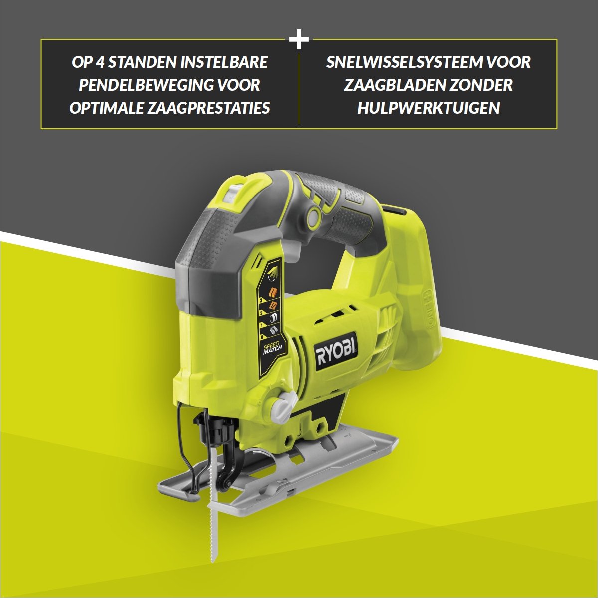 Wat vinden we goed aan de Ryobi R18JS-0 ONE+ accu-decoupeerzaag zonder accu