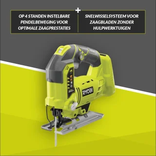Ryobi R18JS-0 ONE+ accu-decoupeerzaag zonder accu