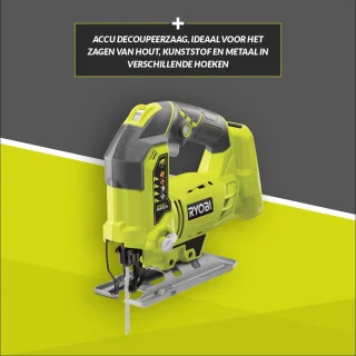 Ryobi R18JS-0 ONE+ accu-decoupeerzaag zonder accu