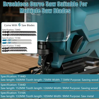 SnelShoppen - borstelloze decoupeerzaag voor Makita 18V accu's