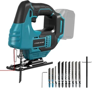 SolidKeus - Draadloze decoupeerzaag met 450 W en led-laserlicht