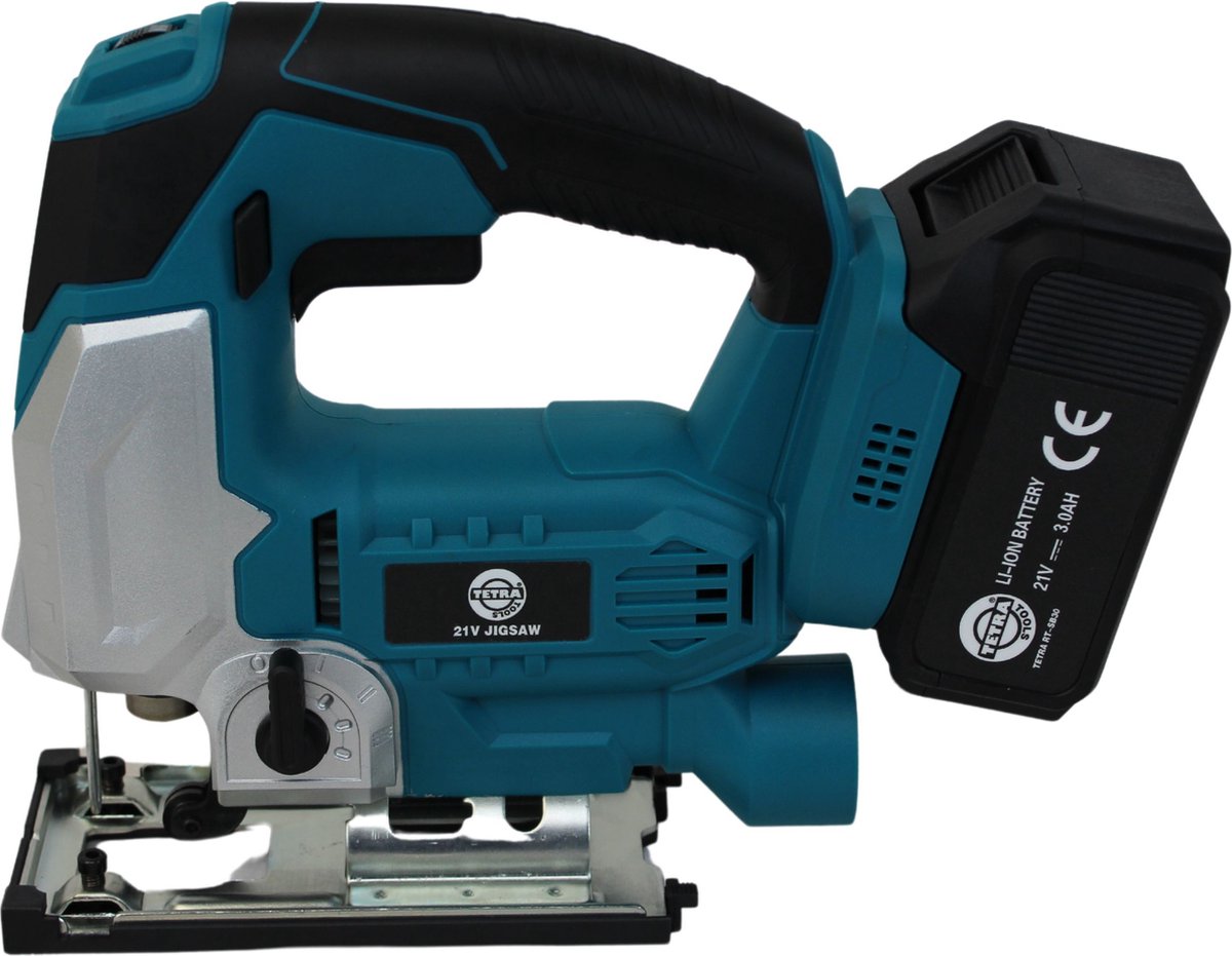 De TETRA RT-JS21 Decoupeerzaag 21V 3,0Ah Li-ion in één oogopslag