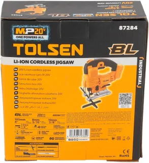 Tolsen Decoupeerzaag 20V Li-ion Brushless Body Industrieel