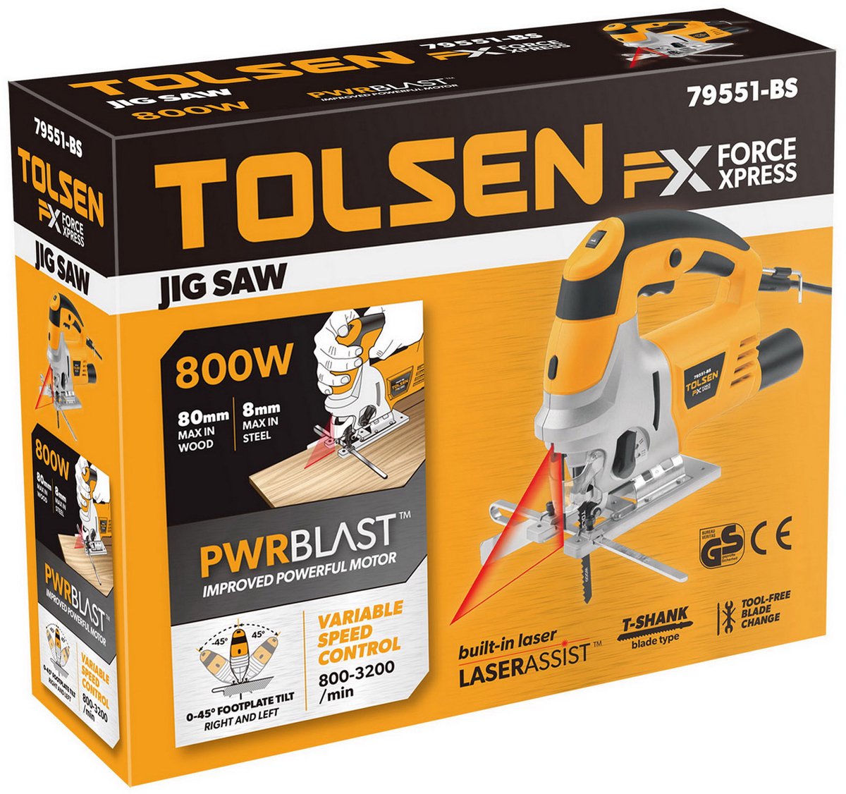 Tolsen Decoupeerzaag 800W