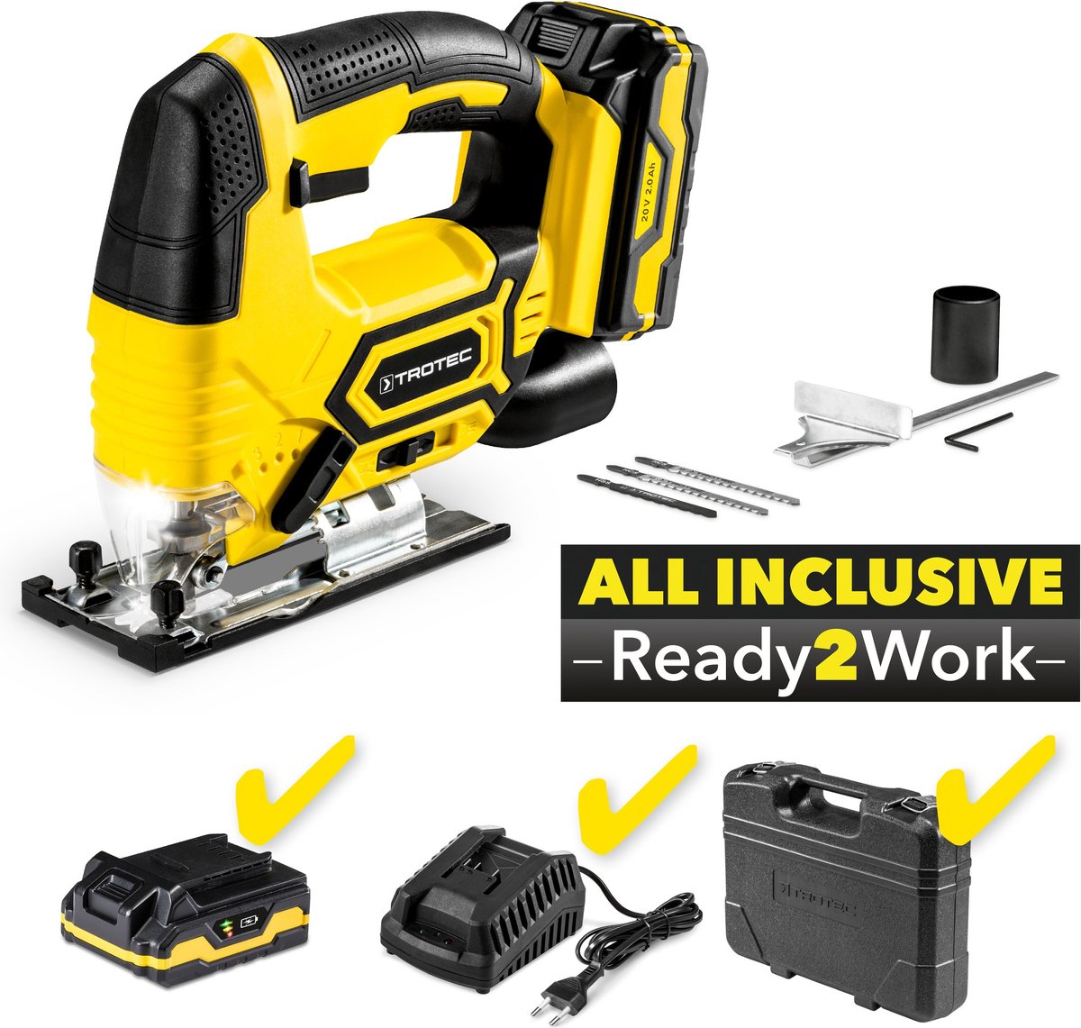TROTEC PJSS 11-20V Accu decoupeerzaag