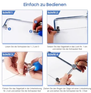 Verstelbare decoupeerzaag