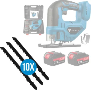 Vesto® Navullingset Decoupeerzaag - 10x Zaagblad