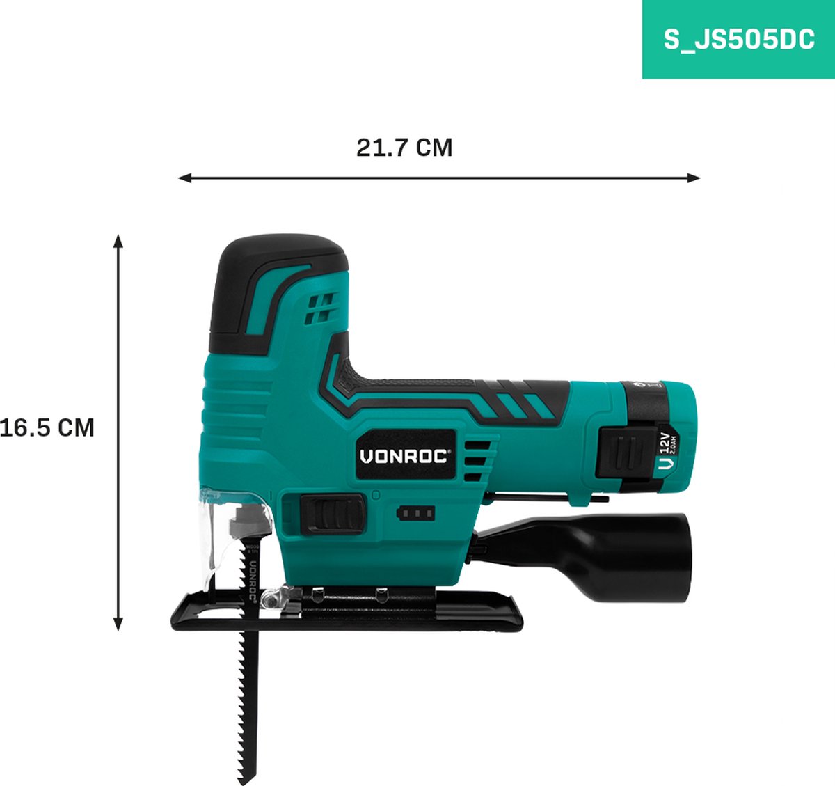 VONROC Accu Decoupeerzaag 12V