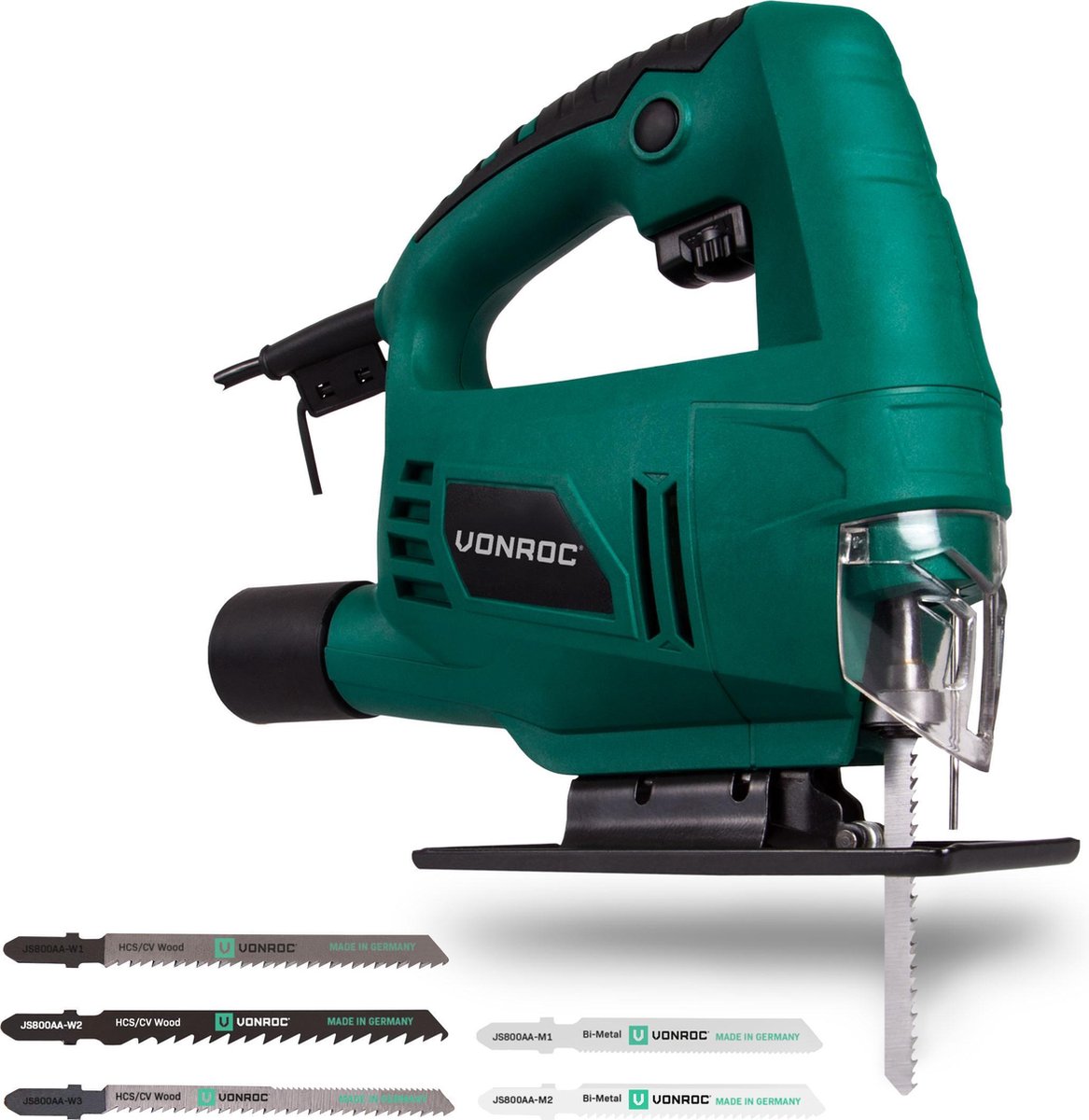 VONROC Decoupeerzaag 550W inclusief 5 zaagbladen