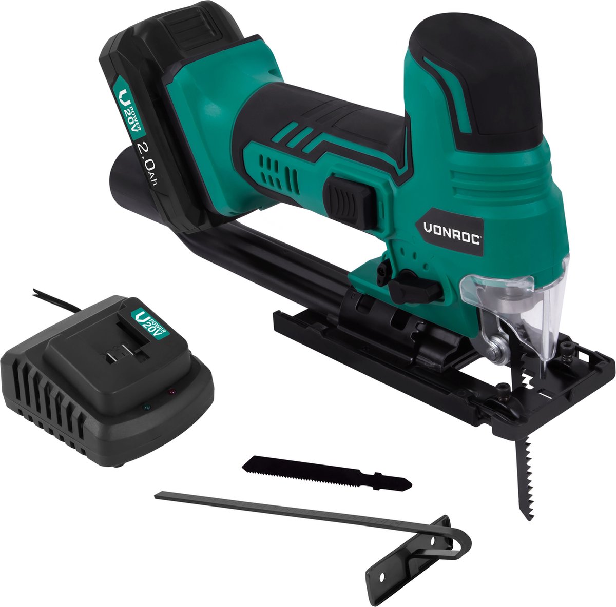 VONROC VPower Accu Decoupeerzaag 20V inclusief Accu en Snellader