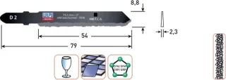 WILPU Decoupeerzaagblad D 2 T150Riff (3 stuks)
