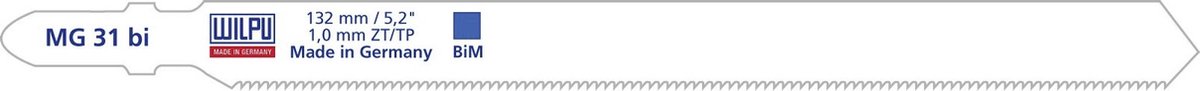 De WILPU Decoupeerzaagblad MG 31 bi T318AF (5 stuks) in één oogopslag