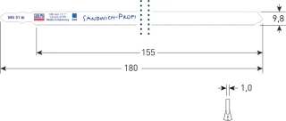 WILPU Decoupeerzaagblad MG 51 (5 stuks)