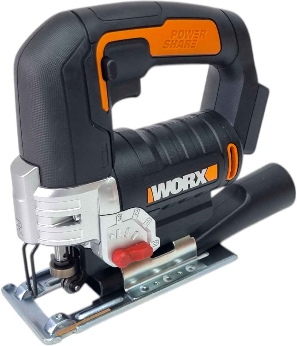 Wat vinden we goed aan de Worx WX543.9 accu-decoupeerzaag 20V