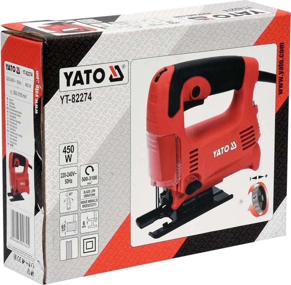 YATO Decoupeerzaag 450W 3100 min-1
