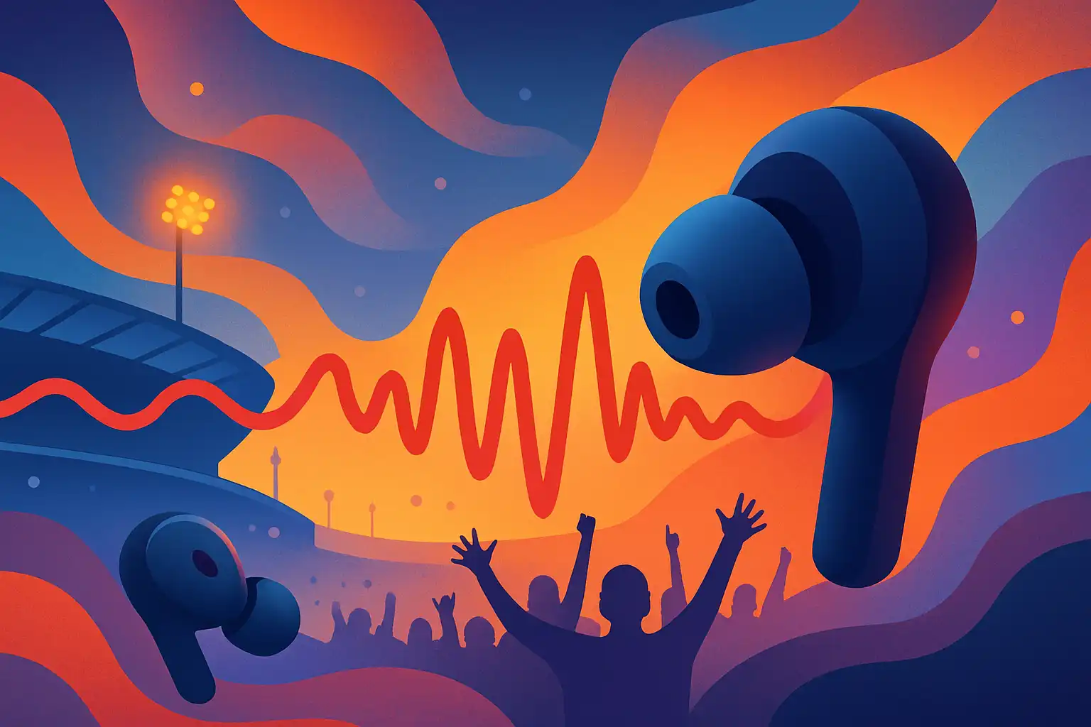 Met je eigen mix naar het stadion: hoe oordopjes de live sportbeleving veranderen