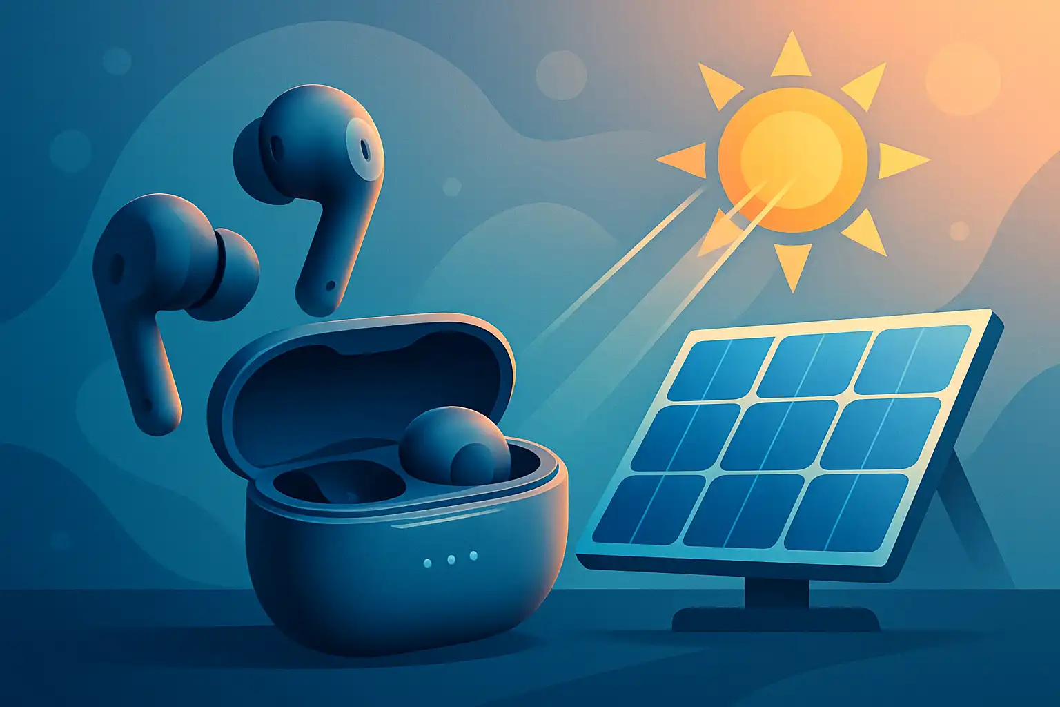 Oordopjes opladen met zonne-energie: futuristische droom of praktische realiteit?