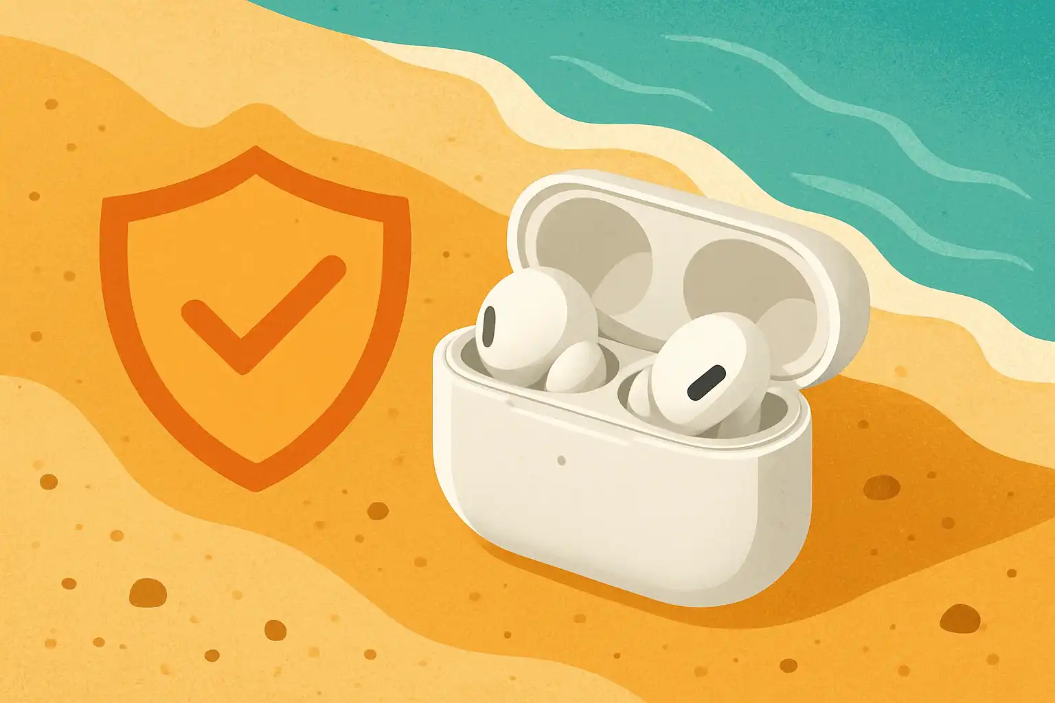 Zo bescherm je je oordopjes tegen zand en zout op het strand