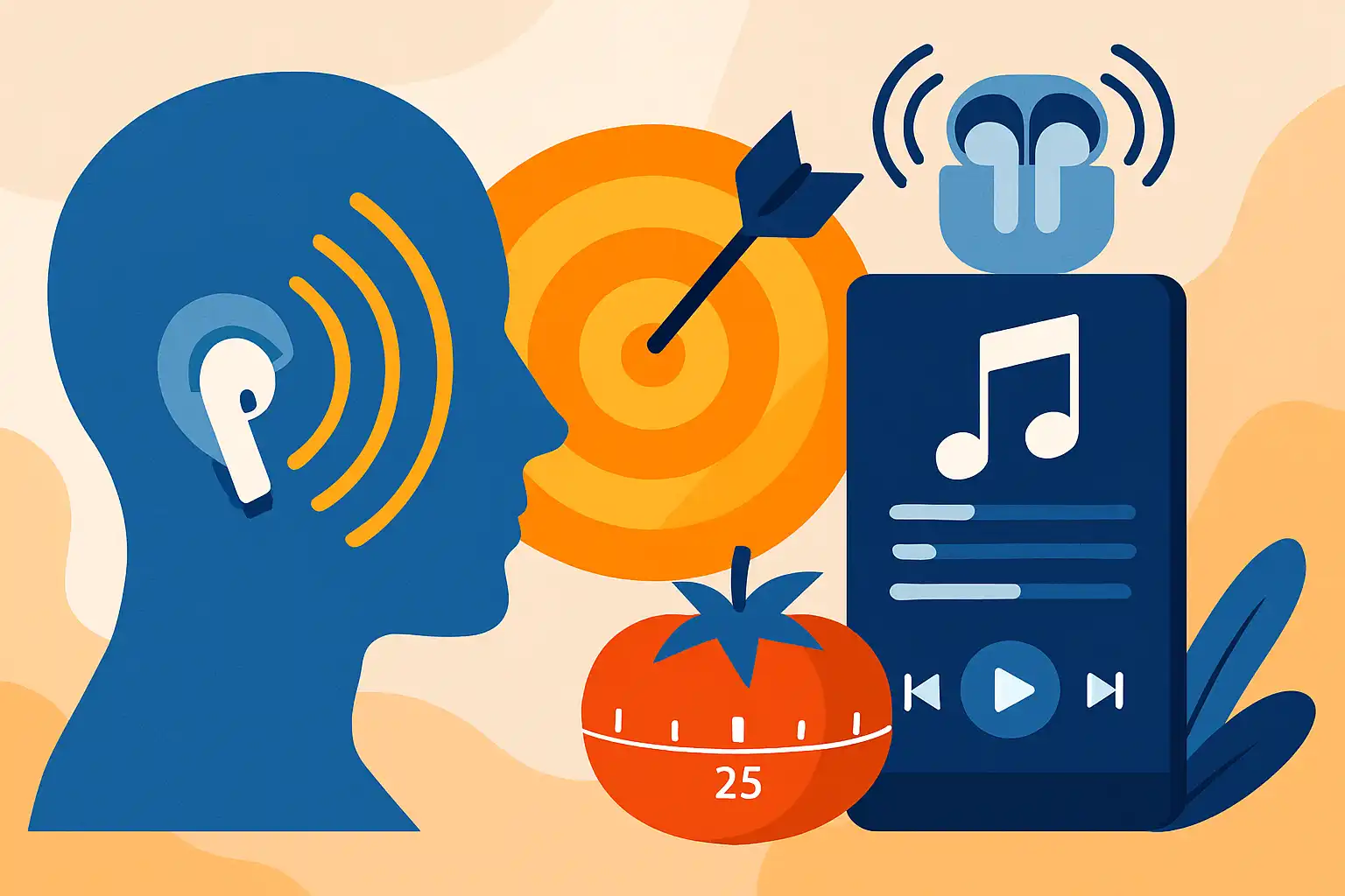 Zo verbeter je je concentratie met draadloze oordopjes: binaural beats, focus-playlists en Pomodoro-tricks
