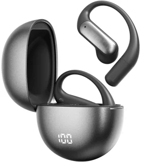 Oortjes Draadloos- Open-Ear-Bone Conduction headphone-Sport Volledig Draadloze on-ear Oortjes -Bluetooth Headset met Oplaadcase- Bluetooth 5.4- Touch Control Open Oor waterdichte oortelefoon