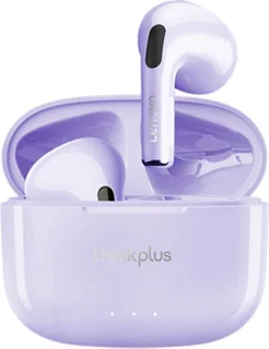 Lenovo LP40 II - Draadloze Oordopjes - Volledig draadloze oordopjes - Noise Cancelling - Oplaad Case - Bluetooth 5.3 - Donkerpaars