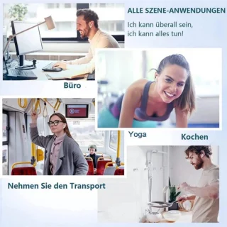 Manike USAMS XD19 Bluetooth Koptelefoon – Hi-Res Audio - Dual Mic ENC - Bluetooth 5.3 - 50u Speeltijd - Touchbediening - IPX5 - USB-C - Draadloze oortjes - Oortjes draadloos - Geschikt voor Smartphone & Laptop - Wit - iOS & Android