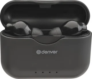 Denver TWE-37 - Earbuds - Wireless - Draadloos Oordopjes - Bluetooth - met oplaad case - handsfree - sporten - headset - In-ear - Zwart