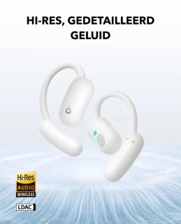 Soundcore AeroFit 2 Hoofdtelefoons Draadloos Open-ear Gesprekken/Muziek/Sport/Elke dag Bluetooth Wit