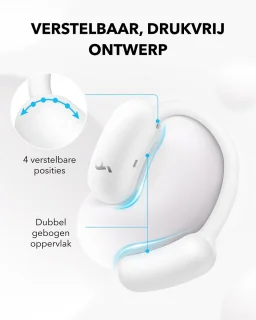 Soundcore AeroFit 2 Hoofdtelefoons Draadloos Open-ear Gesprekken/Muziek/Sport/Elke dag Bluetooth Wit
