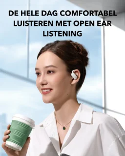 Soundcore AeroFit 2 Hoofdtelefoons Draadloos Open-ear Gesprekken/Muziek/Sport/Elke dag Bluetooth Wit