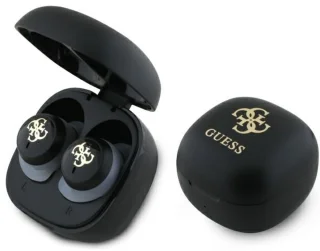 Guess Bluetooth-Hoofdtelefoon Voor Iphone 11 12 13 14 Zwart Iriserend Logo Tws
