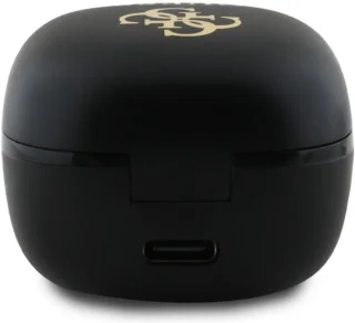 Guess Bluetooth-Hoofdtelefoon Voor Iphone 11 12 13 14 Zwart Iriserend Logo Tws