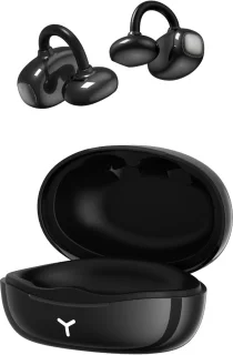 hileo hi85 - Draadloze Oordopjes met Oplaadcase – Zwart - Ear clip Air Conduction - Sport - Open-Ear - Bluetooth V6.0 – Draadloze oortjes – Geschikt voor IOS/Android - HD audio