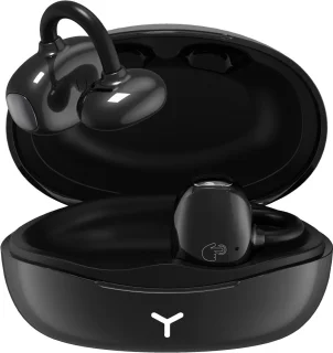 hileo hi85 - Draadloze Oordopjes met Oplaadcase – Zwart - Ear clip Air Conduction - Sport - Open-Ear - Bluetooth V6.0 – Draadloze oortjes – Geschikt voor IOS/Android - HD audio