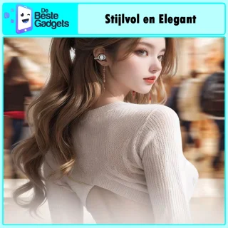 Draadloze oordopjes met Oorclip Wit - Geschikt voor Apple en Android - Bluetooth 5.3 - Draadloze oortje Bluetooth - Sport Oordopjes - Bluetooth Oordopjes - Draadloze Oordopjes - Oortjes Draadloos - In-Ear Oordopjes