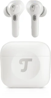Teufel AIRY TWS PRO - True-Wireless in-ear Bluetooth-hoofdtelefoon met actieve ruisonderdrukking, transparantiemodus, draadloos opladen, IPX4 waterbestendig - Silver White
