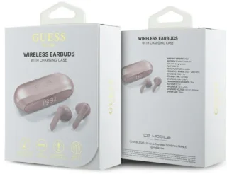 Guess - Bluetooth Oordopjes - TWS + Docking Station - Roze