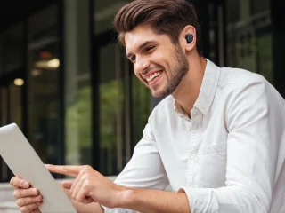 JVC HA-A11T-A - Draadloze Bluetooth sport hoofdtelefoon - Blauw