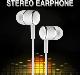 2x Bedrade In Ear Oordopjes met Microfoon 3,5mm Wit