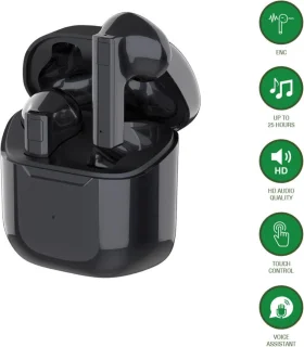 4smarts SkyBuds 2 TWS Bluetooth Oordopjes Zwart