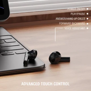 4smarts SkyBuds 2 TWS Bluetooth Oordopjes Zwart