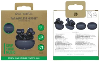 4smarts SkyBuds Pro Draadloze oordopjes Blauw